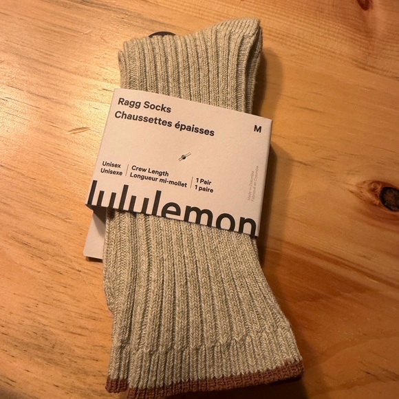 lululemon athletica Accessories - lululemon athletica Cream Ragg Socks